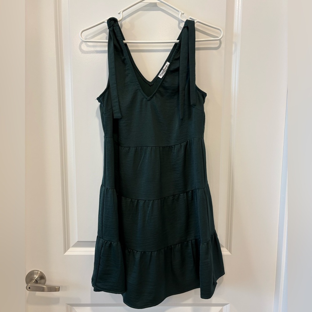 Xtraordinary Dark Green Mini Dress